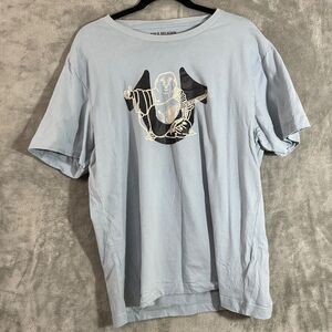 True Religion Shirt Big Buddha Horseshoe  Men’s 2XL Gray embroidered SS